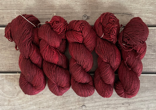New Red - 8 ply silk/merino singles - Osmanthus 8