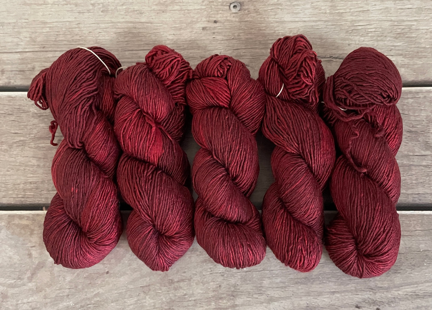 New Red - 8 ply silk/merino singles - Osmanthus 8