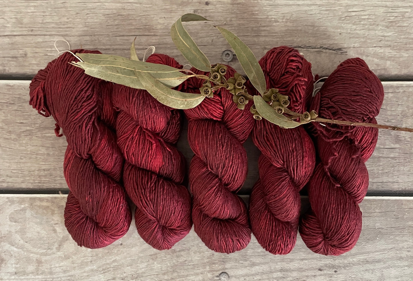 New Red - 8 ply silk/merino singles - Osmanthus 8
