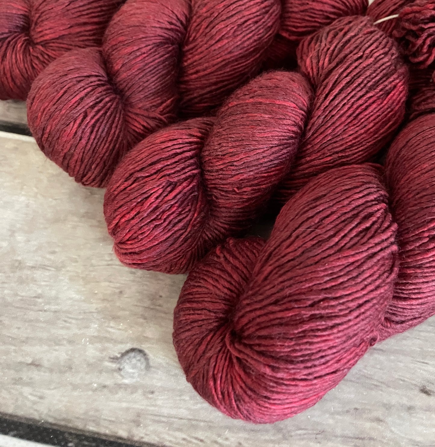 New Red - 8 ply silk/merino singles - Osmanthus 8