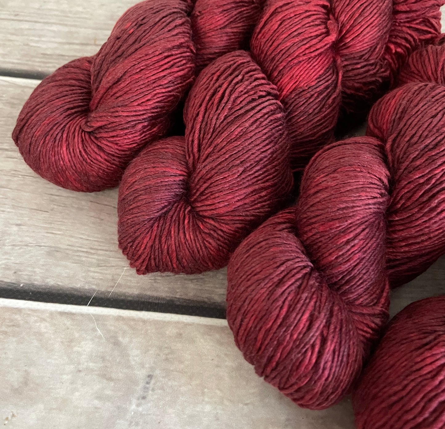 New Red - 8 ply silk/merino singles - Osmanthus 8