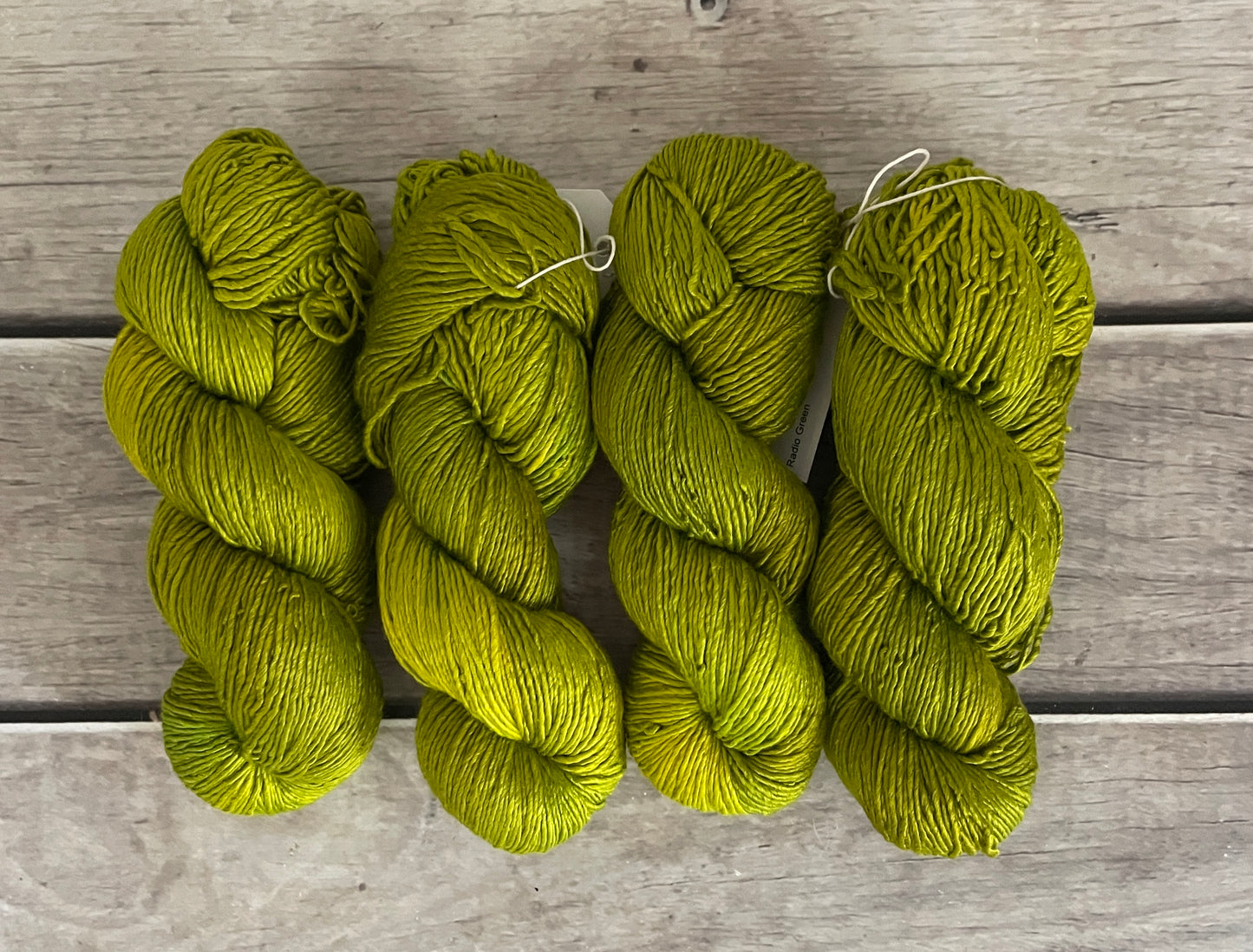 Radio Green - 8 ply silk/merino singles - Osmanthus 8