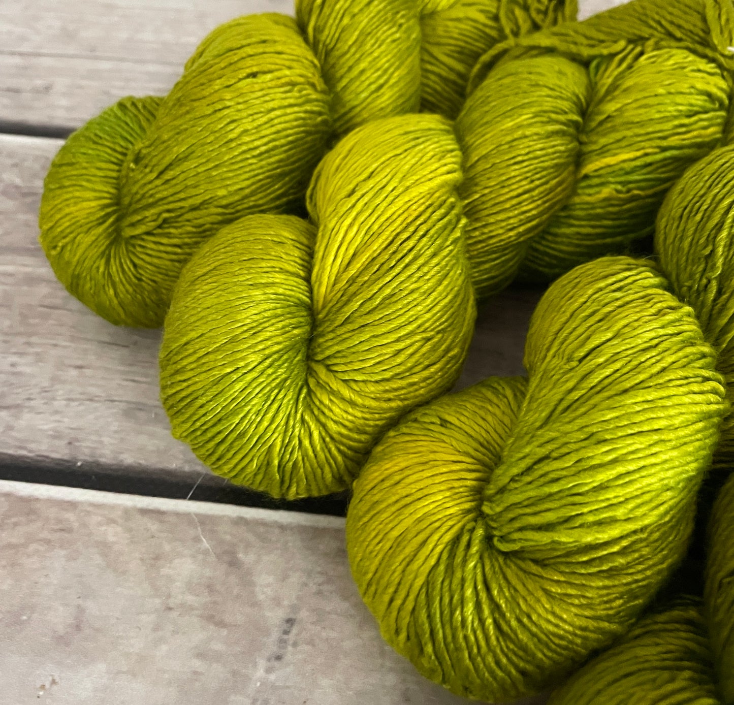Radio Green - 8 ply silk/merino singles - Osmanthus 8