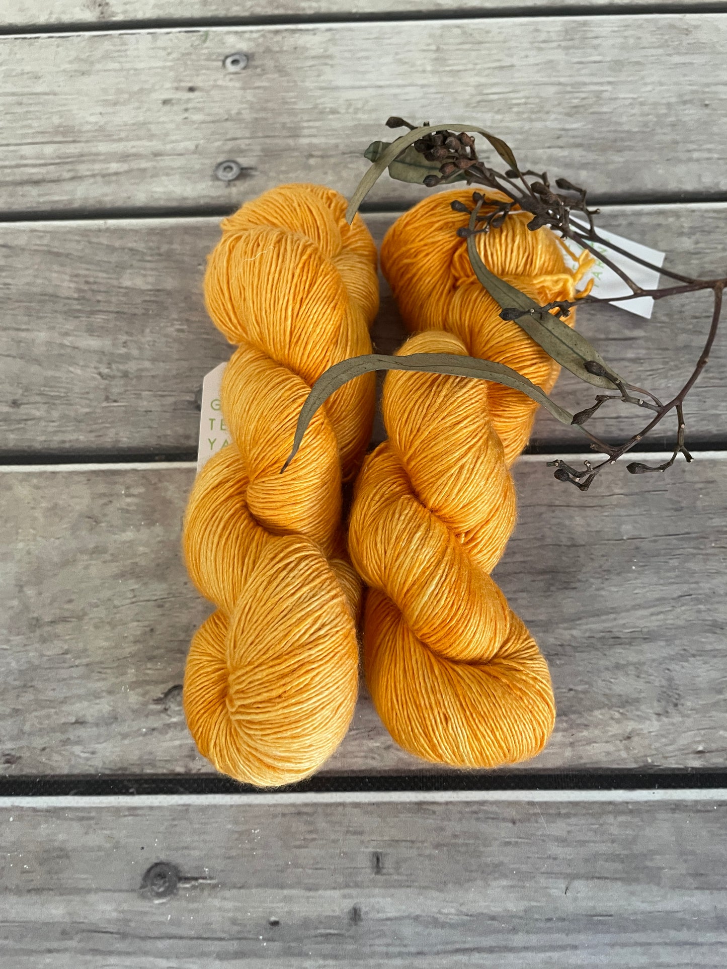 Roseate Emperor Moth #2 - Merino/ Silk 4 ply single - Osmanthus4