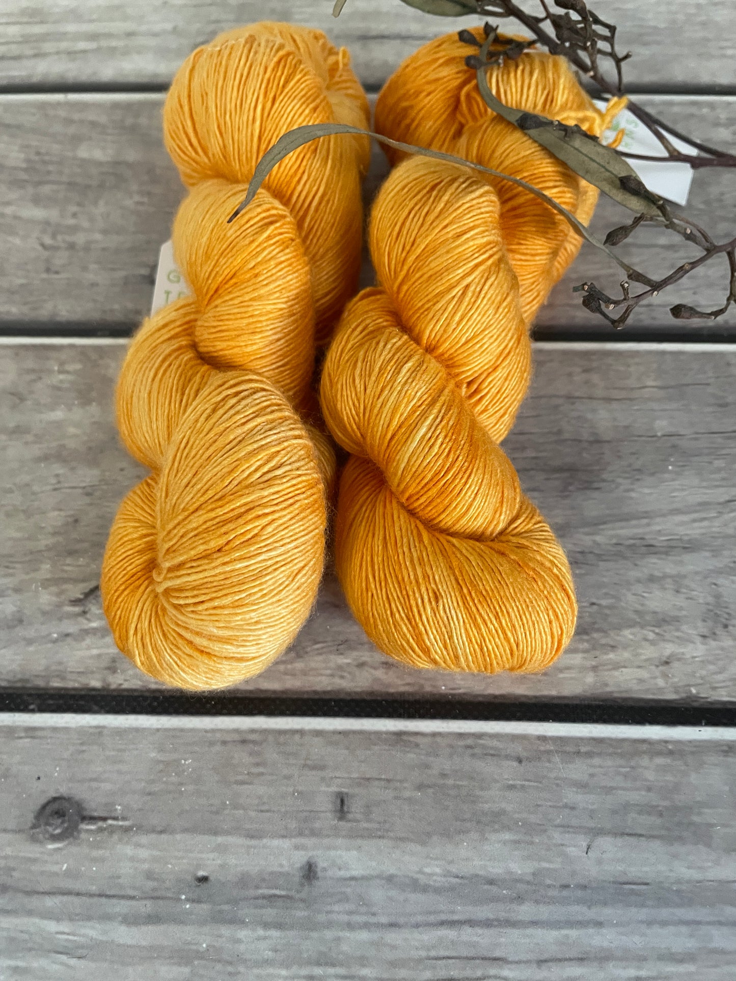 Roseate Emperor Moth #2 - Merino/ Silk 4 ply single - Osmanthus4