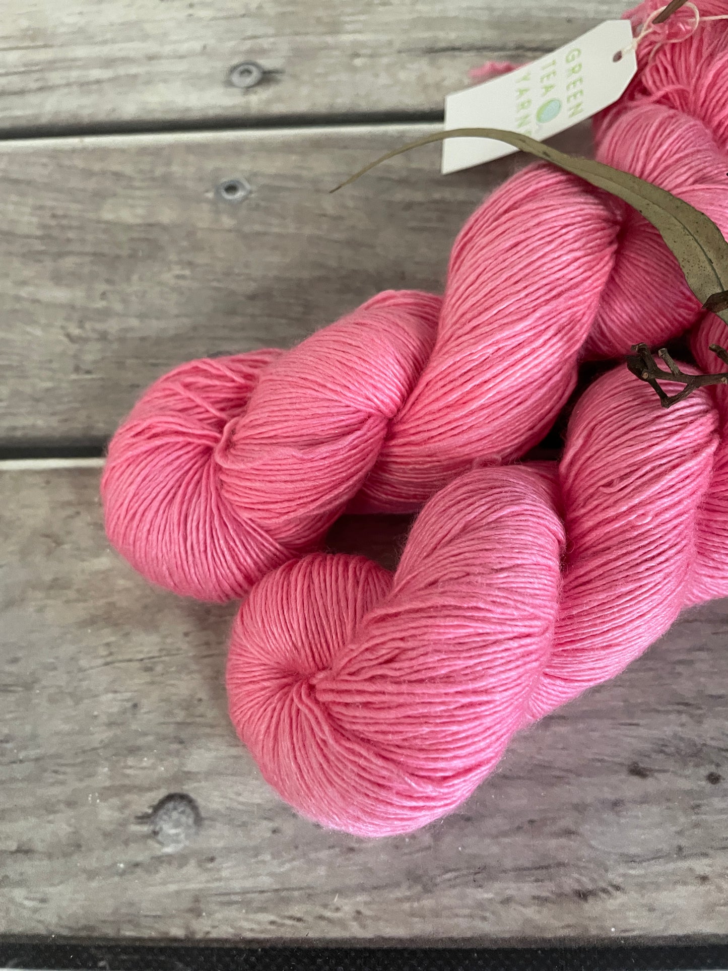 Roseate Emperor Moth #3 - Merino/ Silk 4 ply single - Osmanthus4