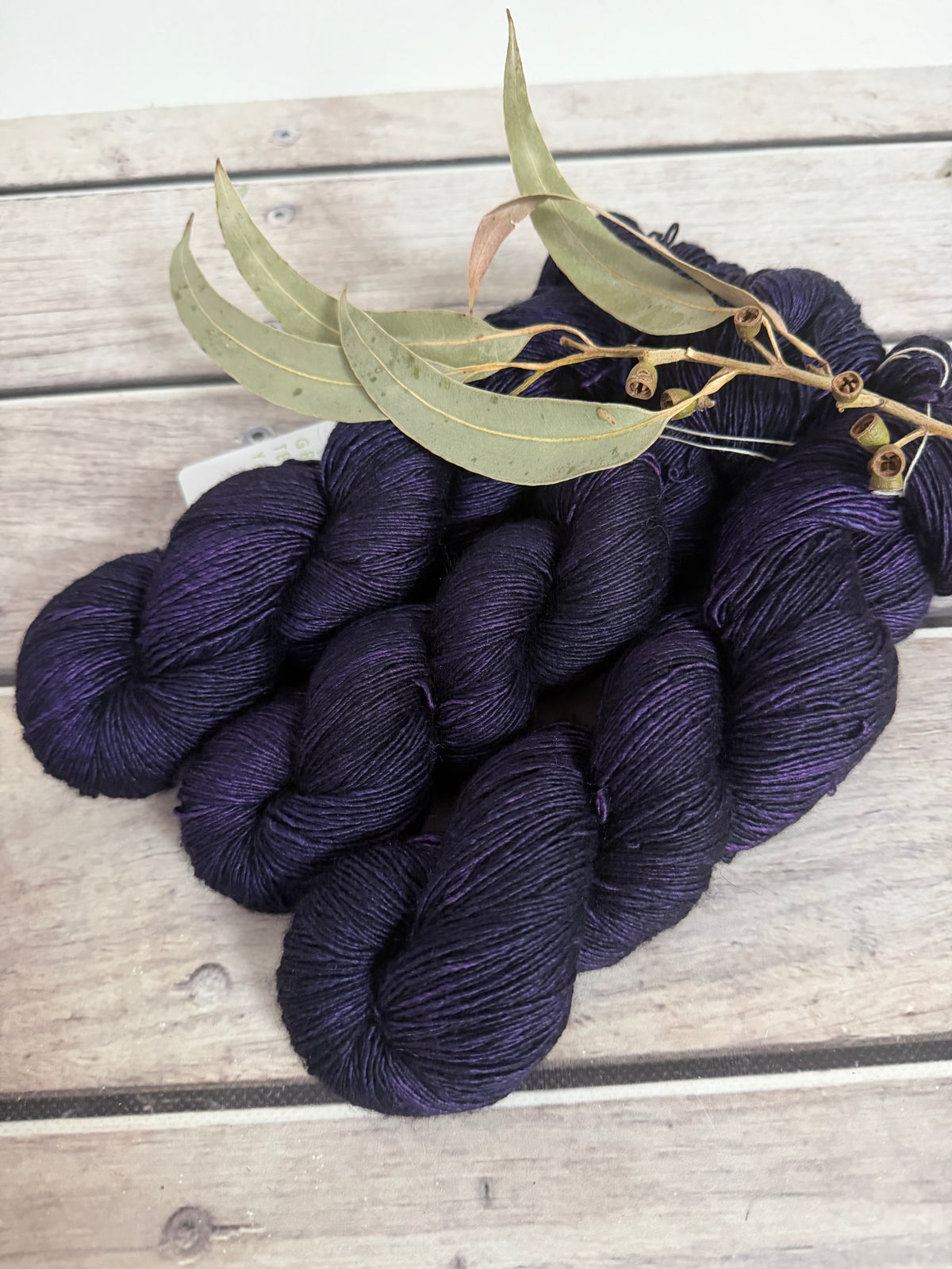 Percy's Purple - Merino and Silk 4 ply single - Osmanthus
