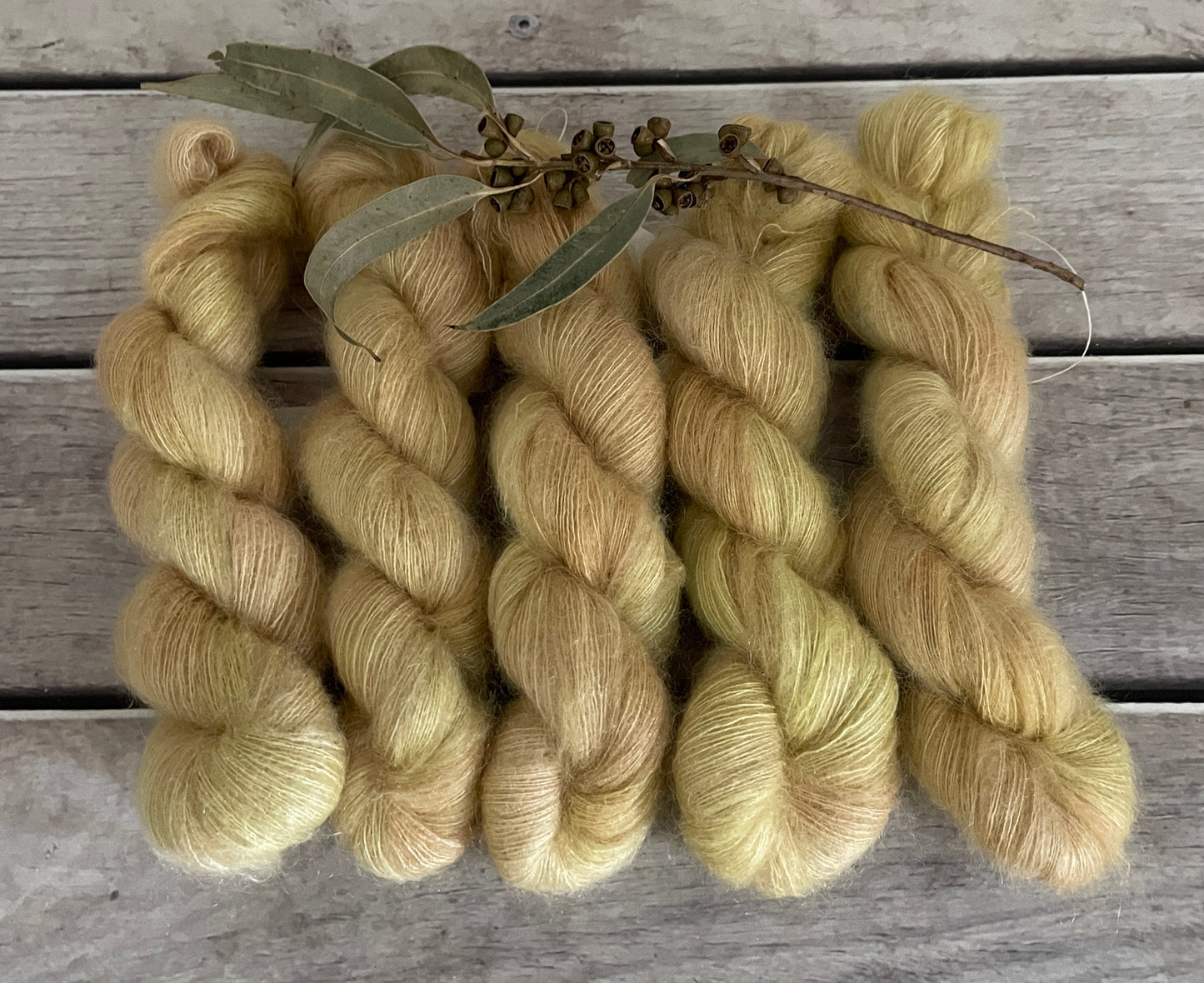 Wheaten - on Shui Yun Silk and Mohair - lace weight, 2 ply