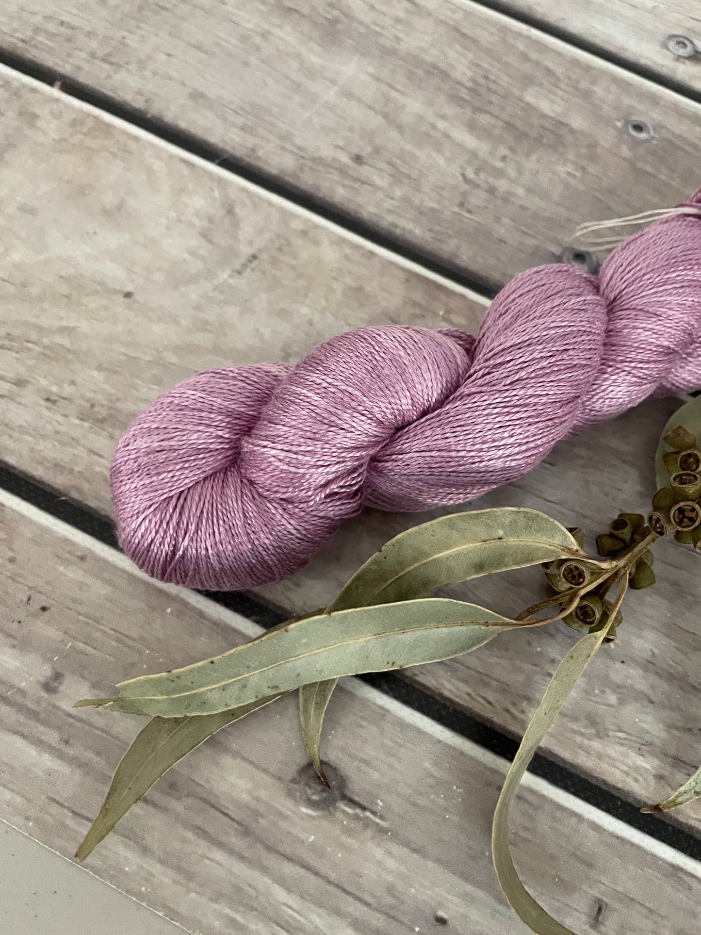 Tea Rose - 3 ply in Mulberry silk - Ginseng hl