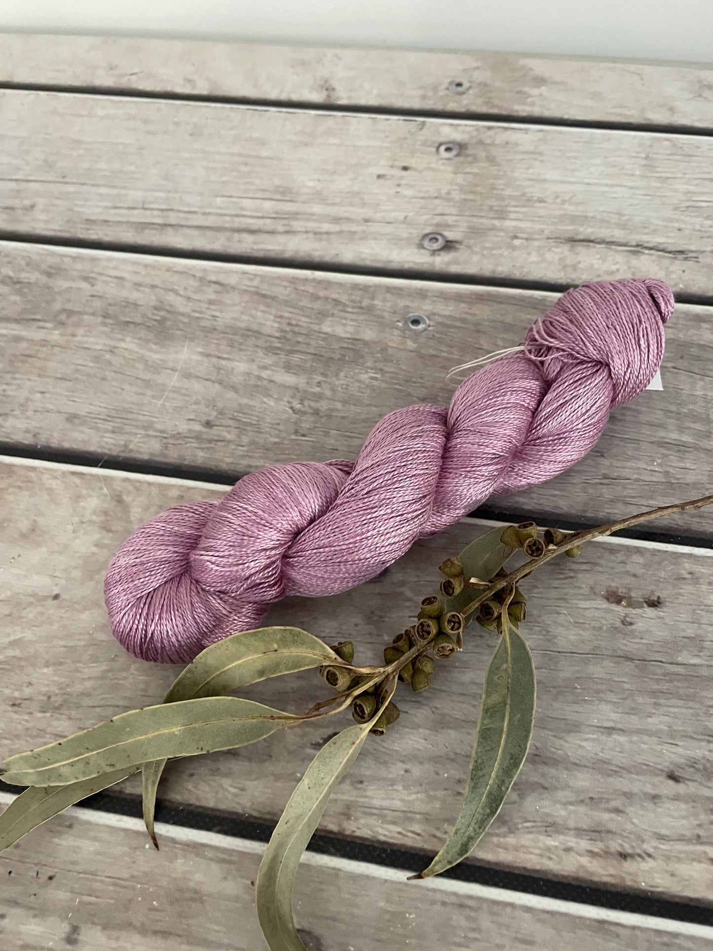 Tea Rose - 3 ply in Mulberry silk - Ginseng hl