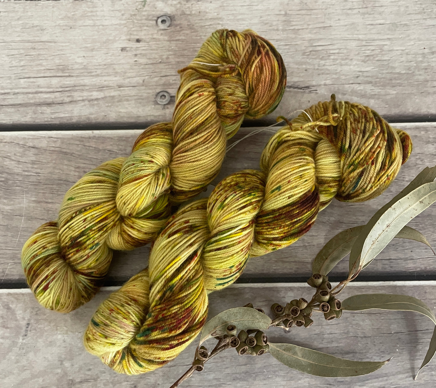 Mixed Spices ooak - sock yarn in merino and nylon - Darjeeling