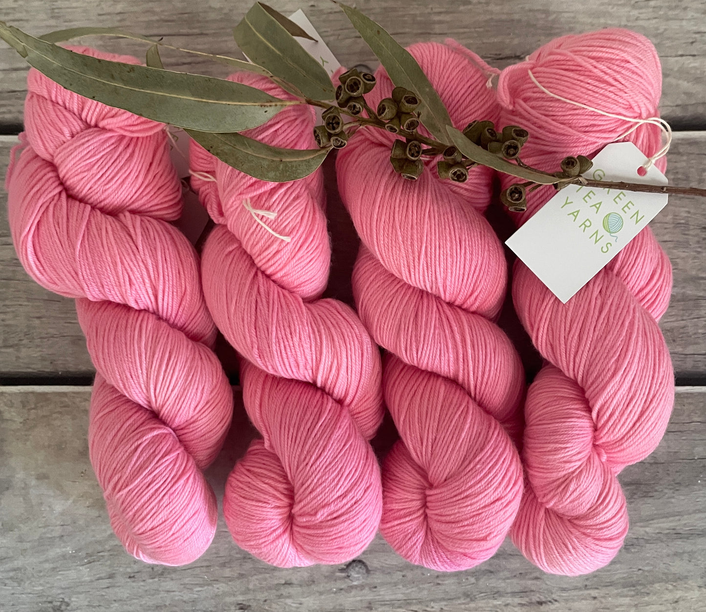 Roseate Emperor Moth #2 - Darjeeling sock yarn - 4 ply
