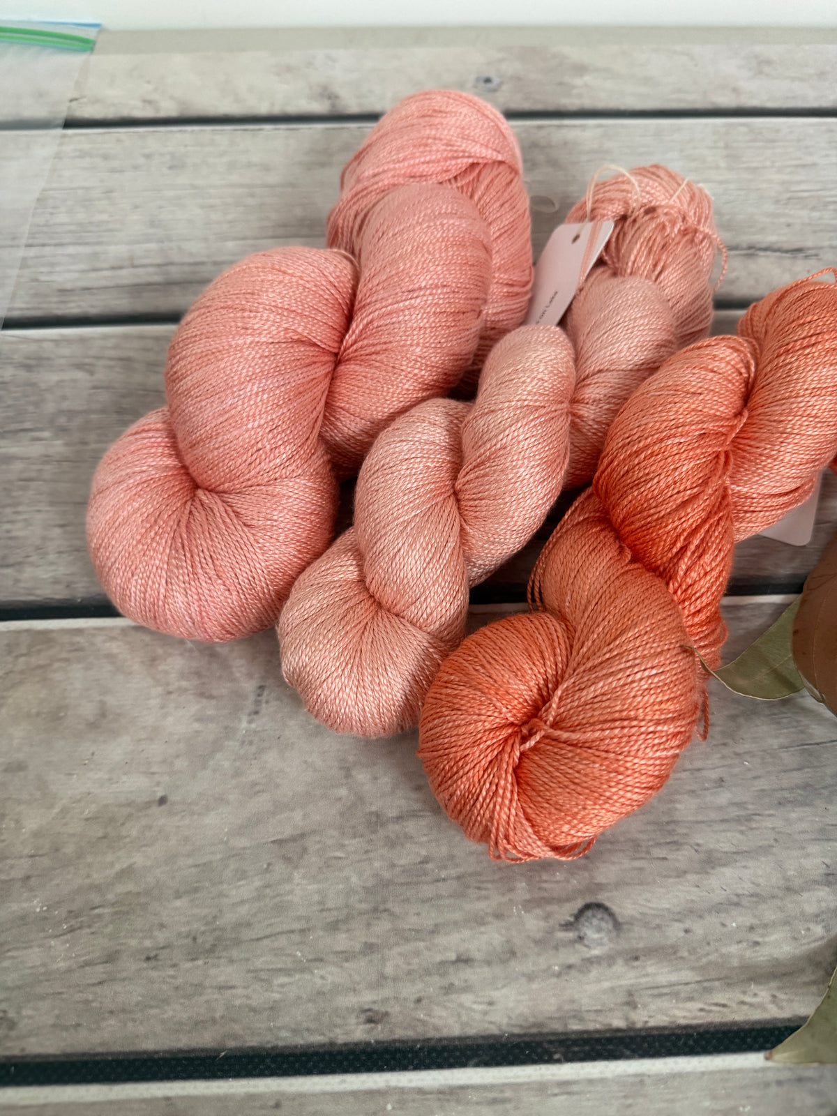 Flamingoes - 4 ply Mulberry silk - Ginseng f