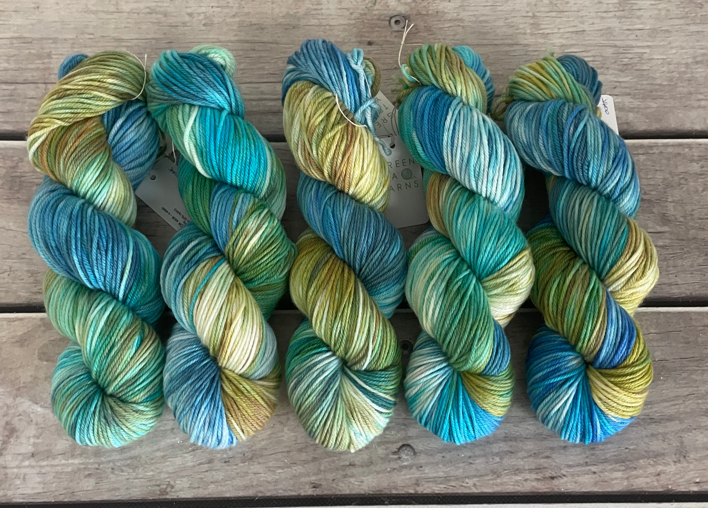 Sunny Days ooak - Darjeeling DK sock yarn - 8 ply