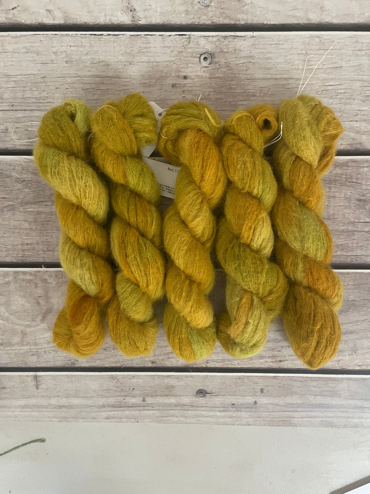 Dijon - 2 ply Suri/merino fluff - Rosemary