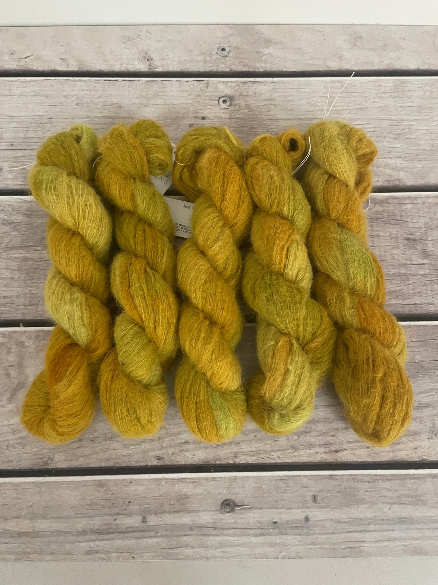 Dijon - 2 ply Suri/merino fluff - Rosemary