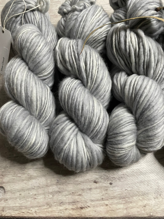 Silver Cloud- 12 Ply sw merino singles - Guava