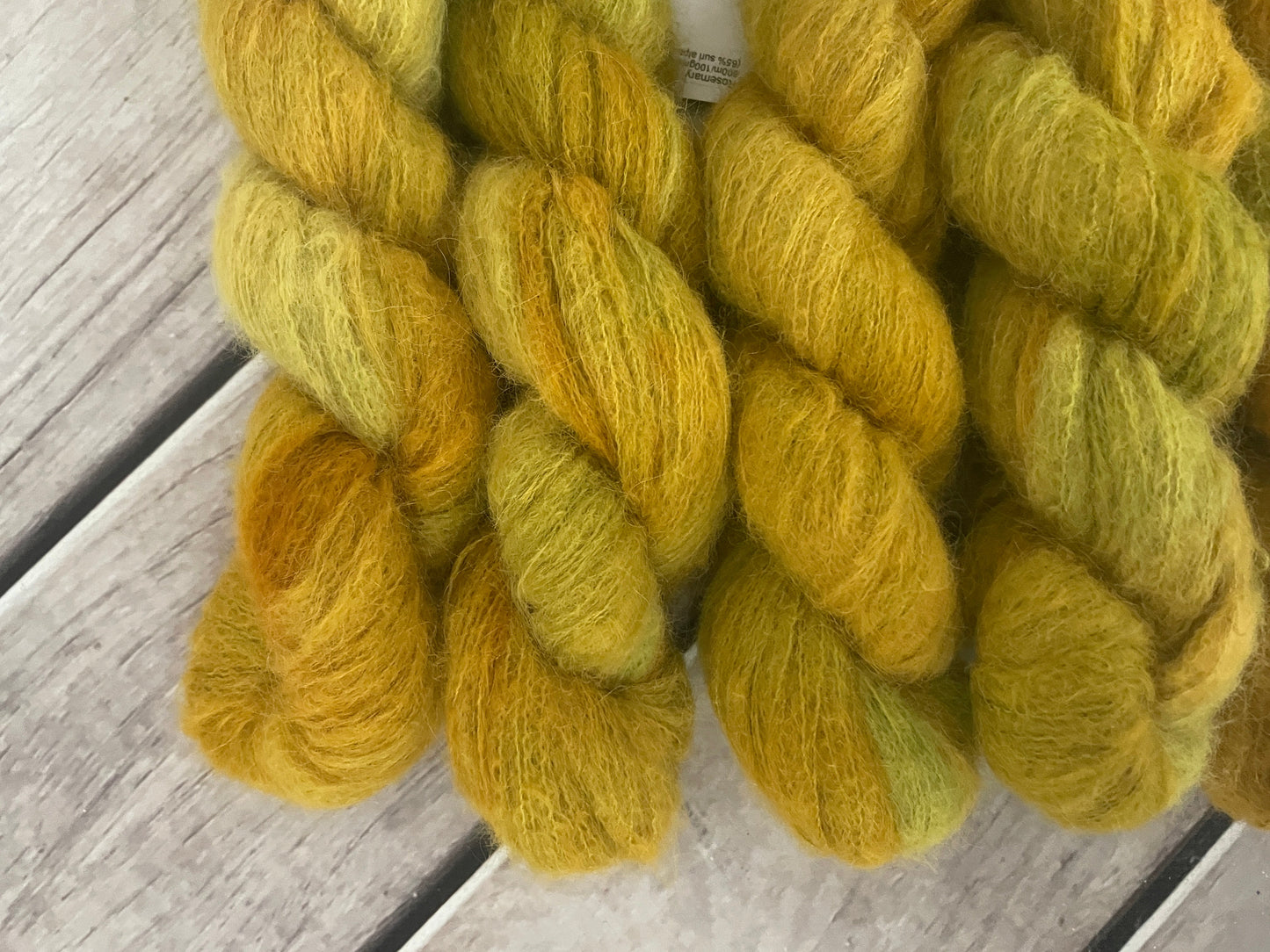 Dijon - 2 ply Suri/merino fluff - Rosemary