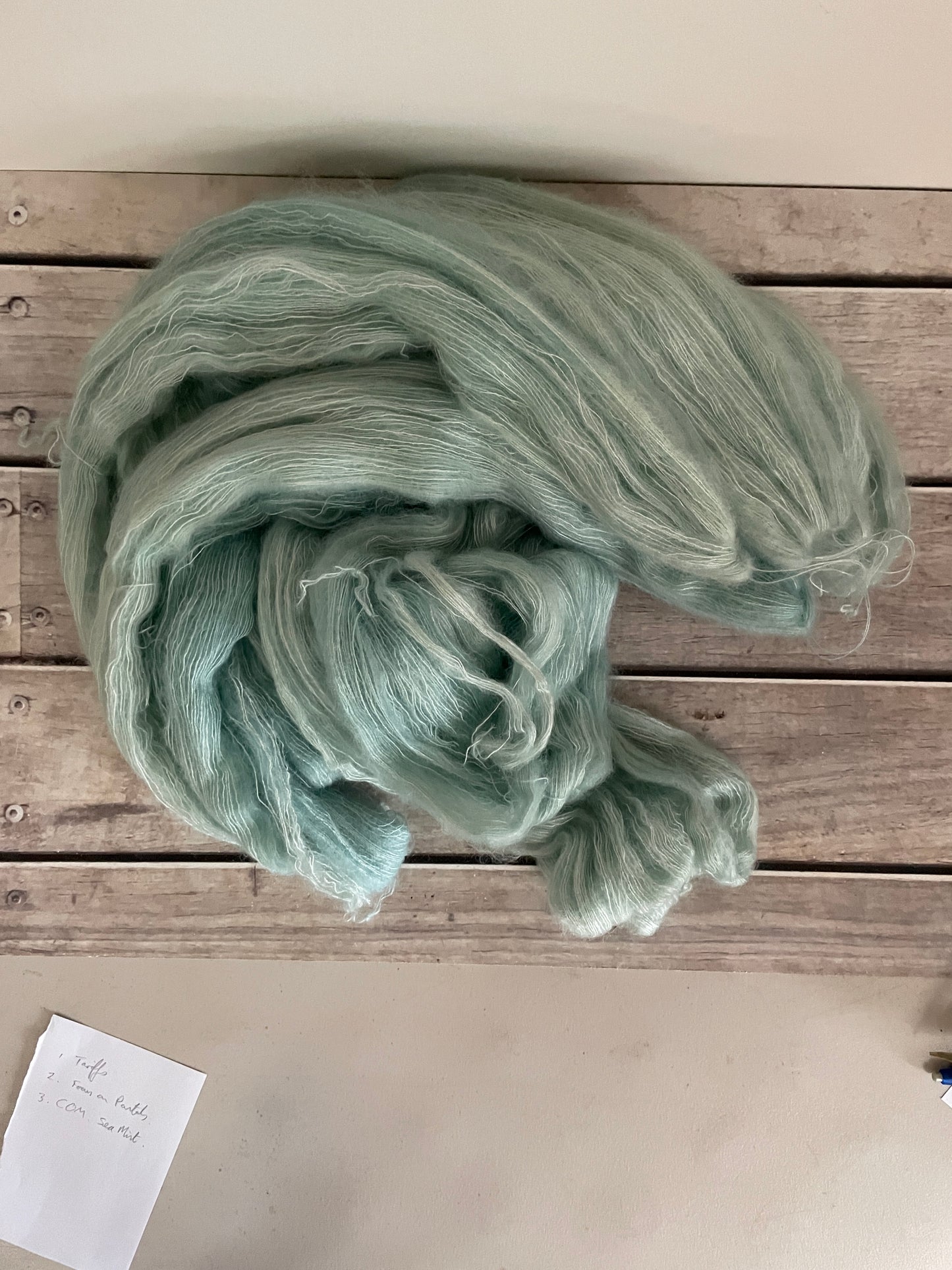 2025 September colour of the Month - Dyed to order - Sea Mist