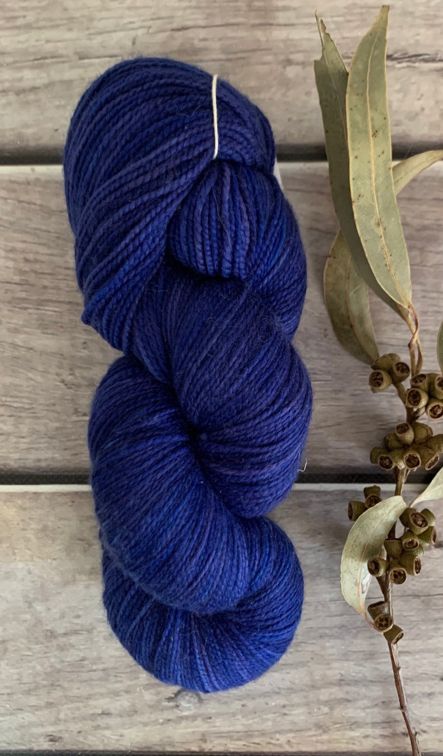 Briny Blue ooak on Bush Sock Yarn - 4 ply OB