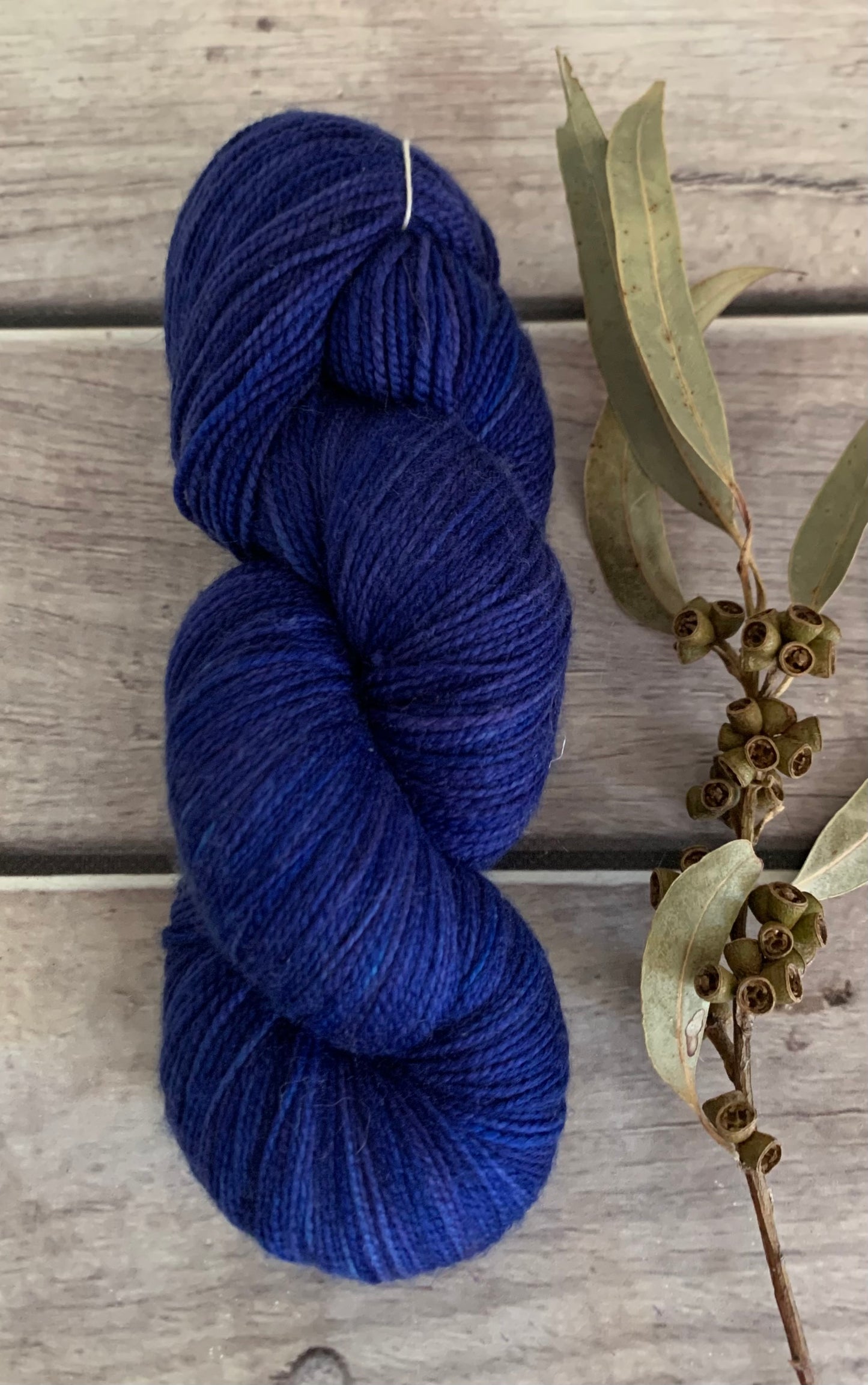 Briny Blue ooak on Bush Sock Yarn - 4 ply OB