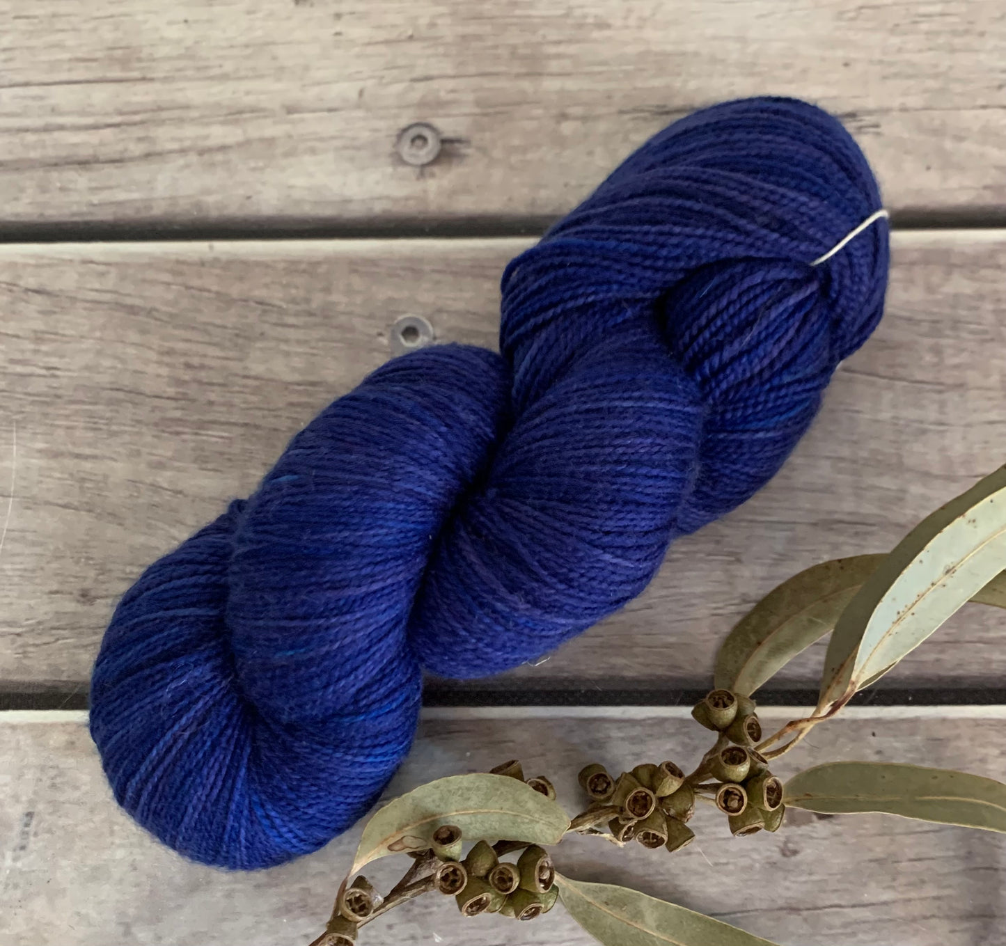 Briny Blue ooak on Bush Sock Yarn - 4 ply OB