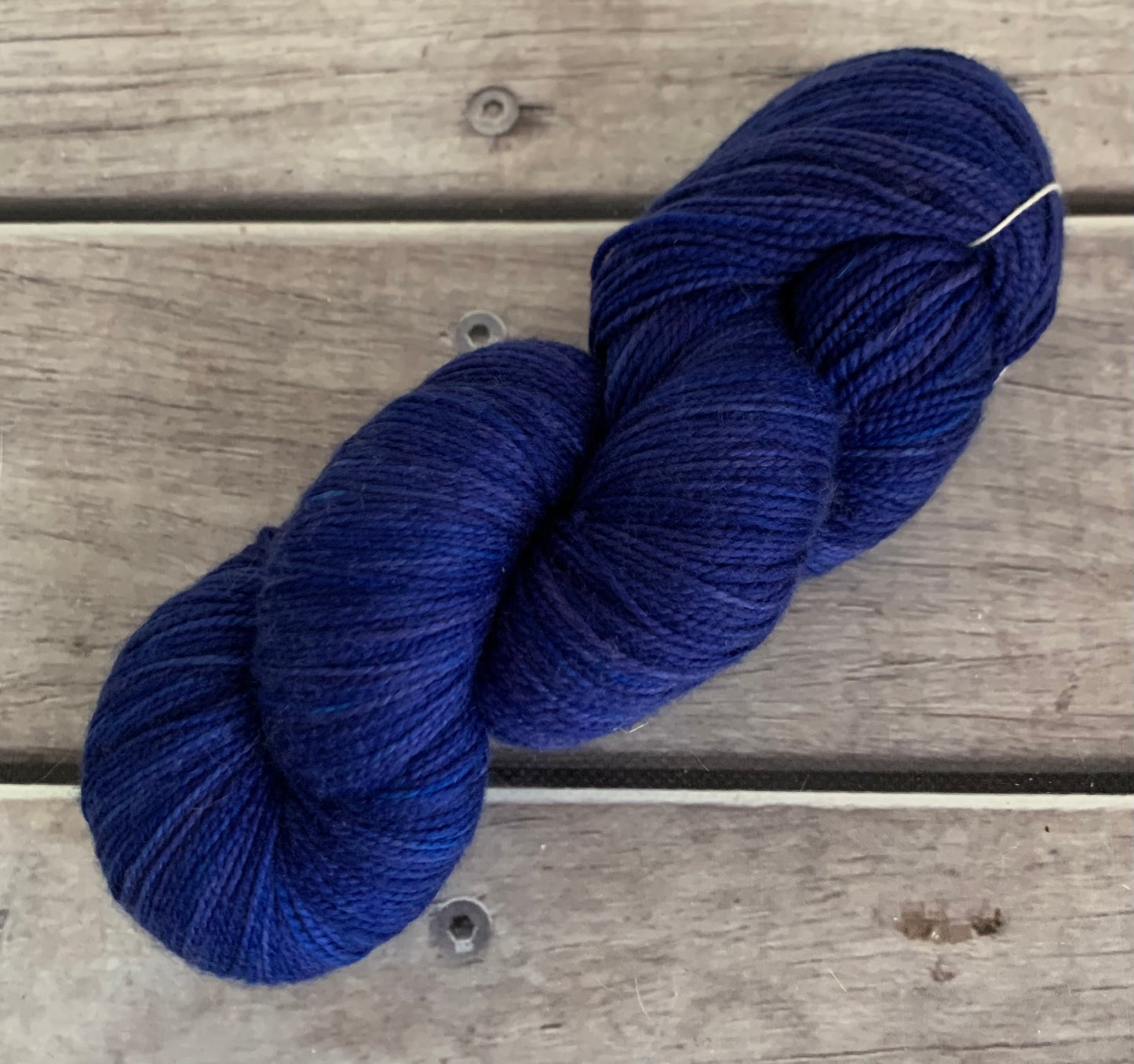 Briny Blue ooak on Bush Sock Yarn - 4 ply OB