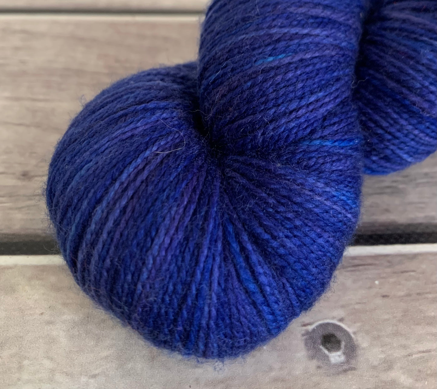 Briny Blue ooak on Bush Sock Yarn - 4 ply OB