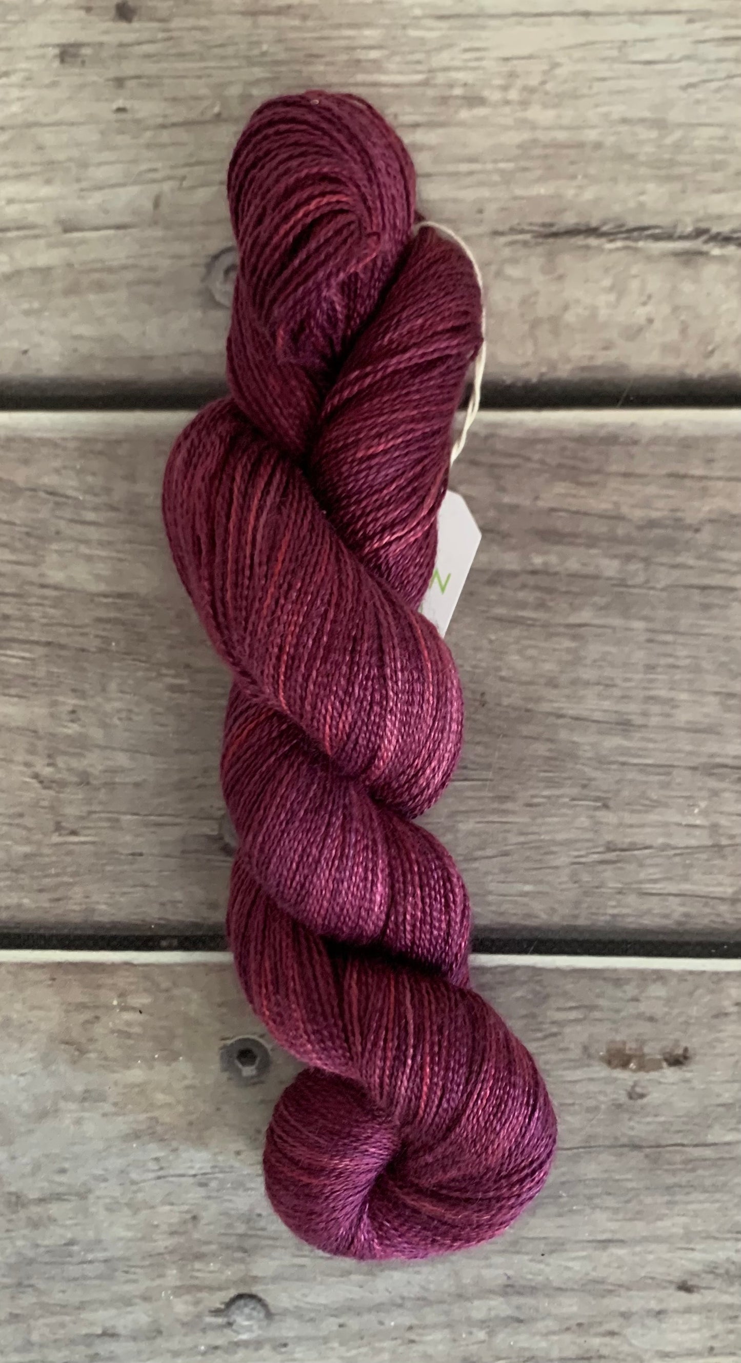Raspberry Beret - 2 Ply in Silk & Alpaca - Echinacea