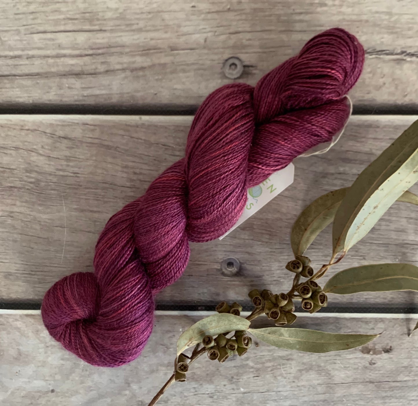 Raspberry Beret - 2 Ply in Silk & Alpaca - Echinacea