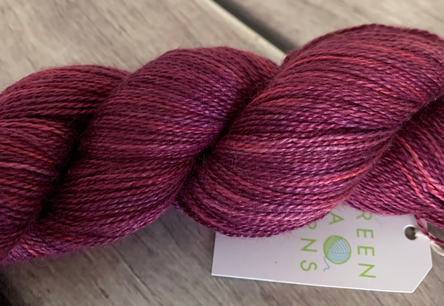 Raspberry Beret - 2 Ply in Silk & Alpaca - Echinacea