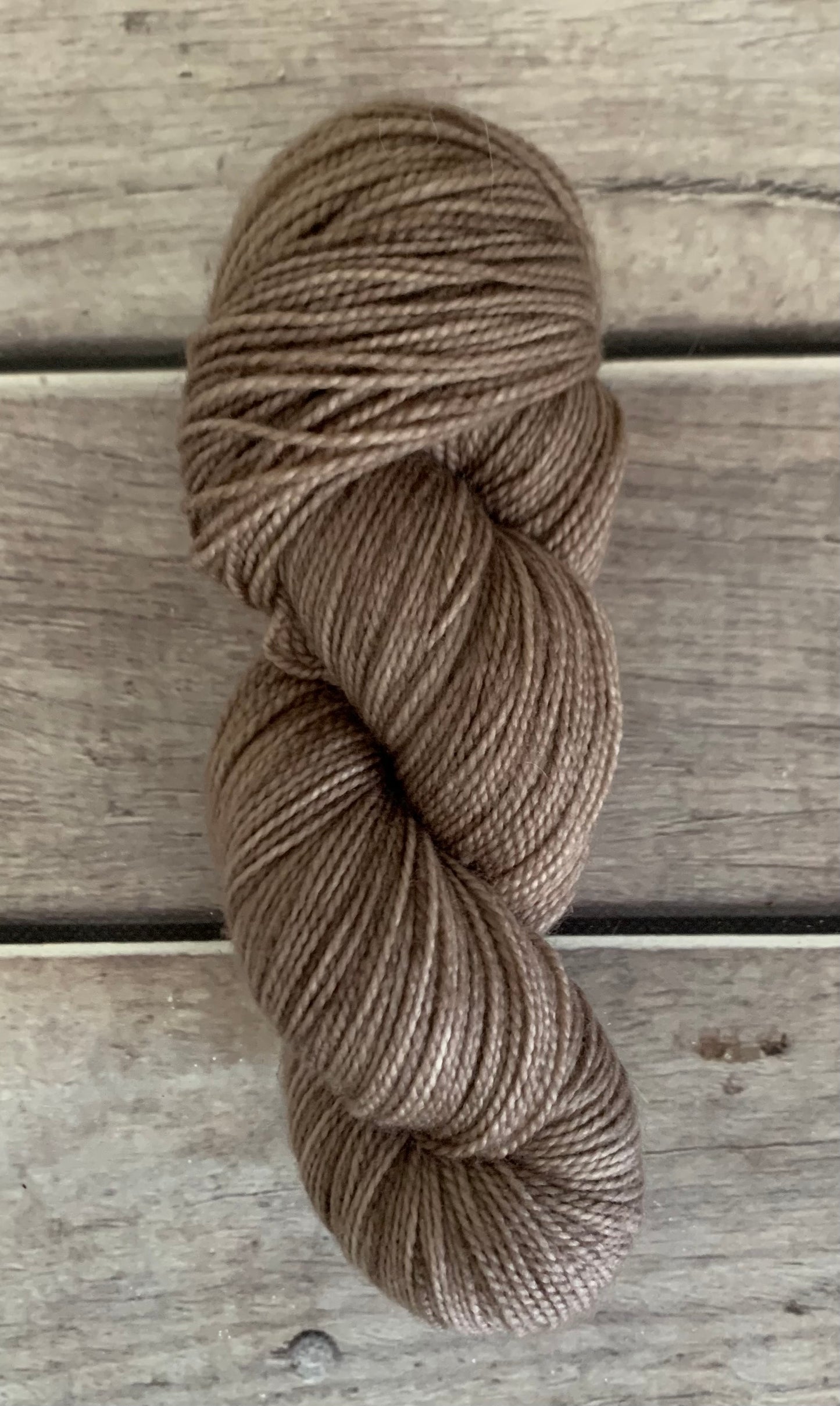 Mushroom ooak on Bush Sock Yarn - 4 ply OB