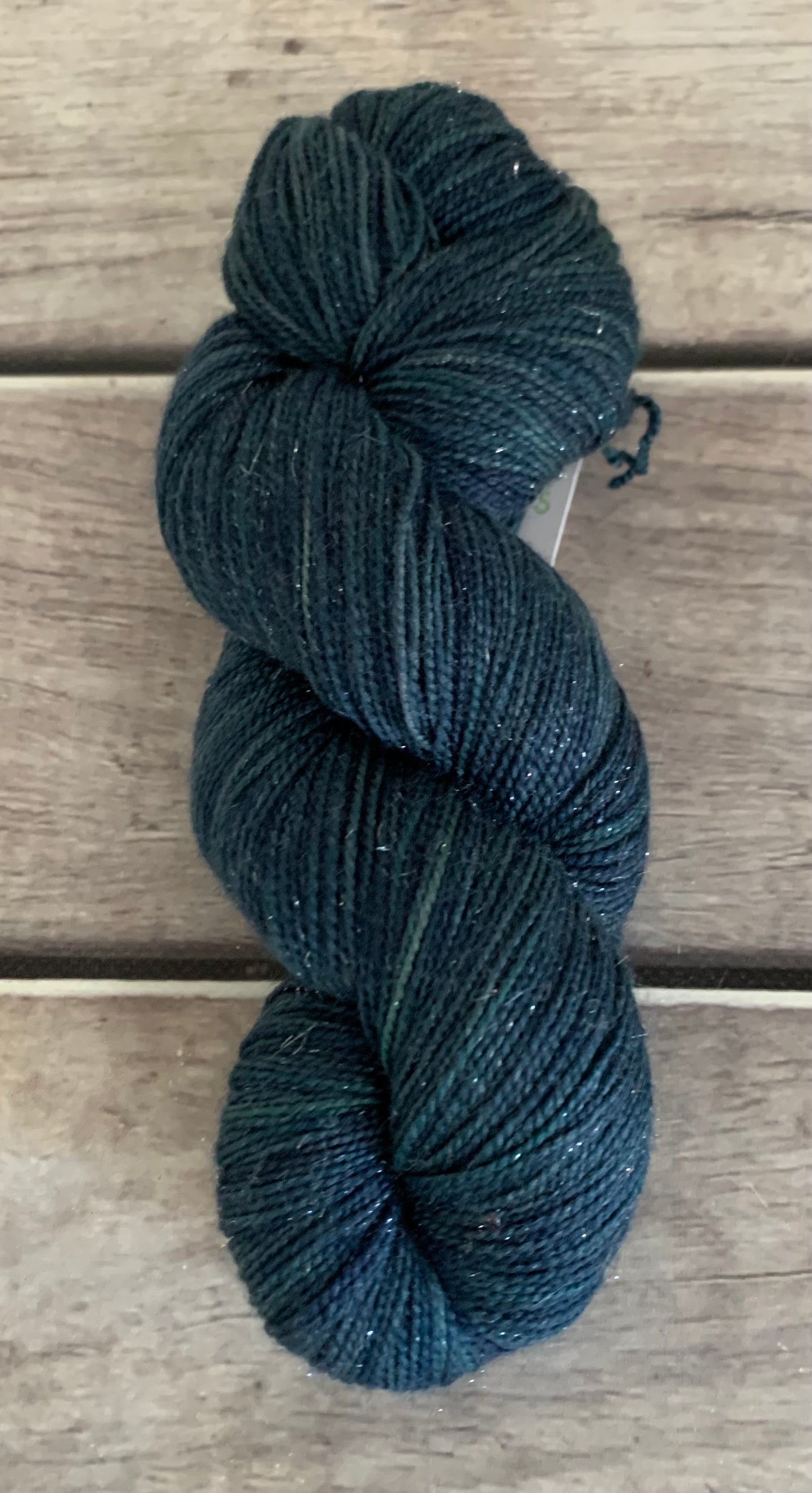 Midnight - sparkle sock yarn in merino and nylon Yin Hou OB
