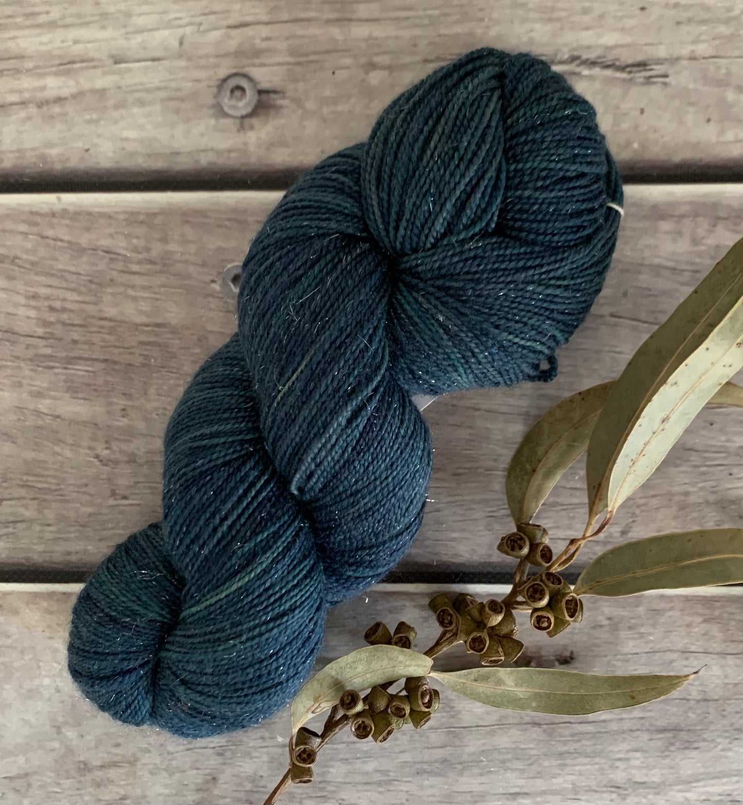 Midnight - sparkle sock yarn in merino and nylon Yin Hou OB