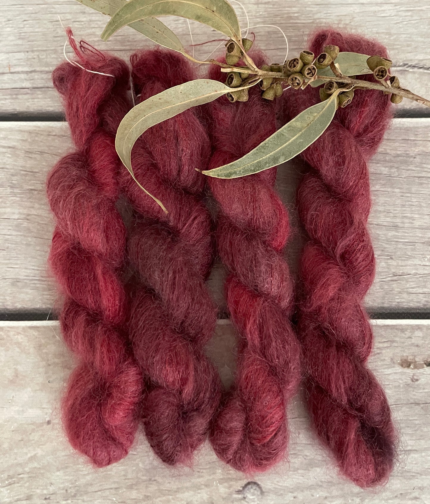 New Red - on Shui Yun mini - silk/mohair - lace weight, 2 ply