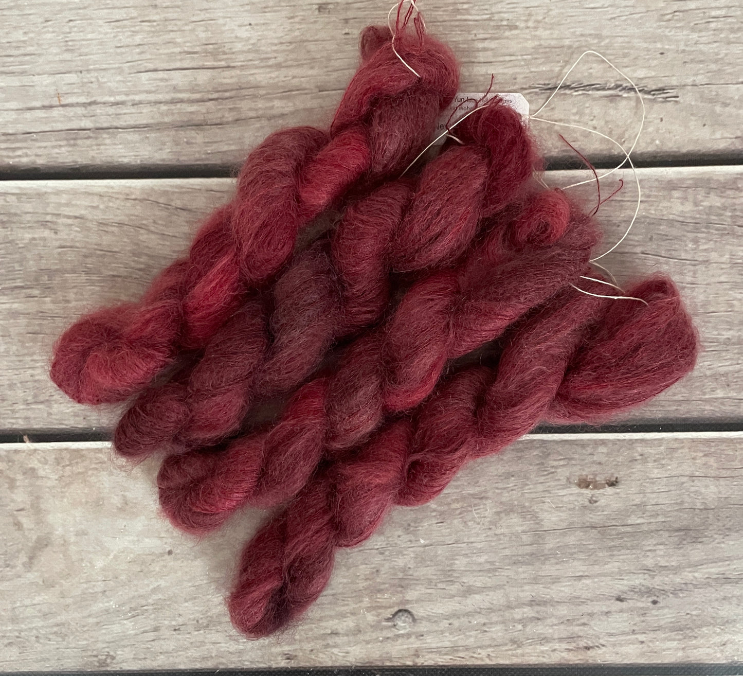New Red - on Shui Yun mini - silk/mohair - lace weight, 2 ply