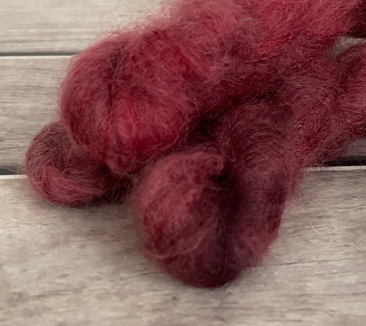 New Red - on Shui Yun mini - silk/mohair - lace weight, 2 ply