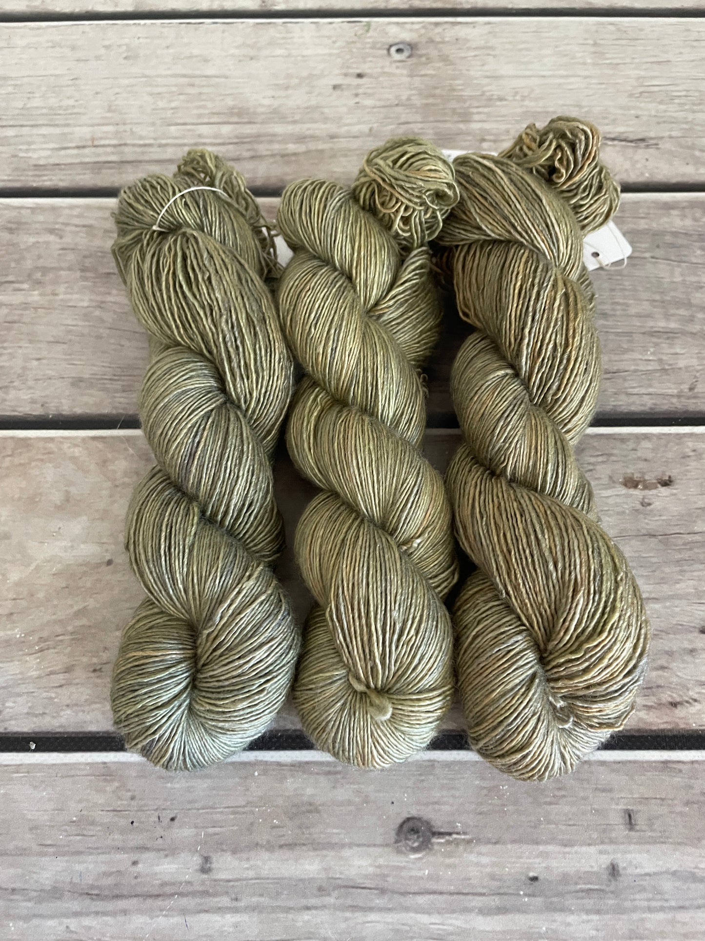 Native Sage on Merino and Silk 4 ply single - Osmanthus