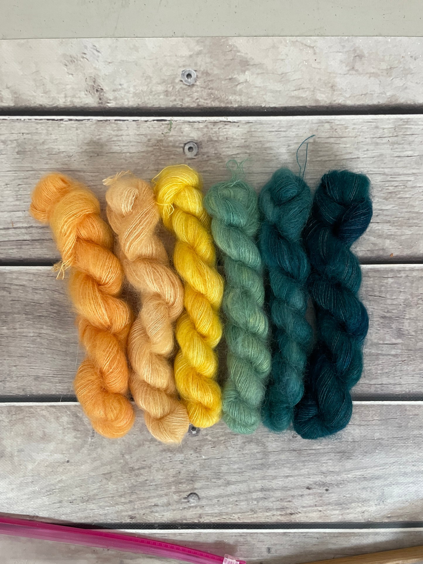 The Phoenix mini skeins in Shui Yun