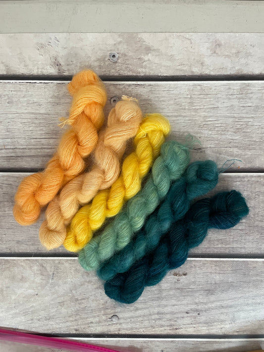 The Phoenix mini skeins in Shui Yun