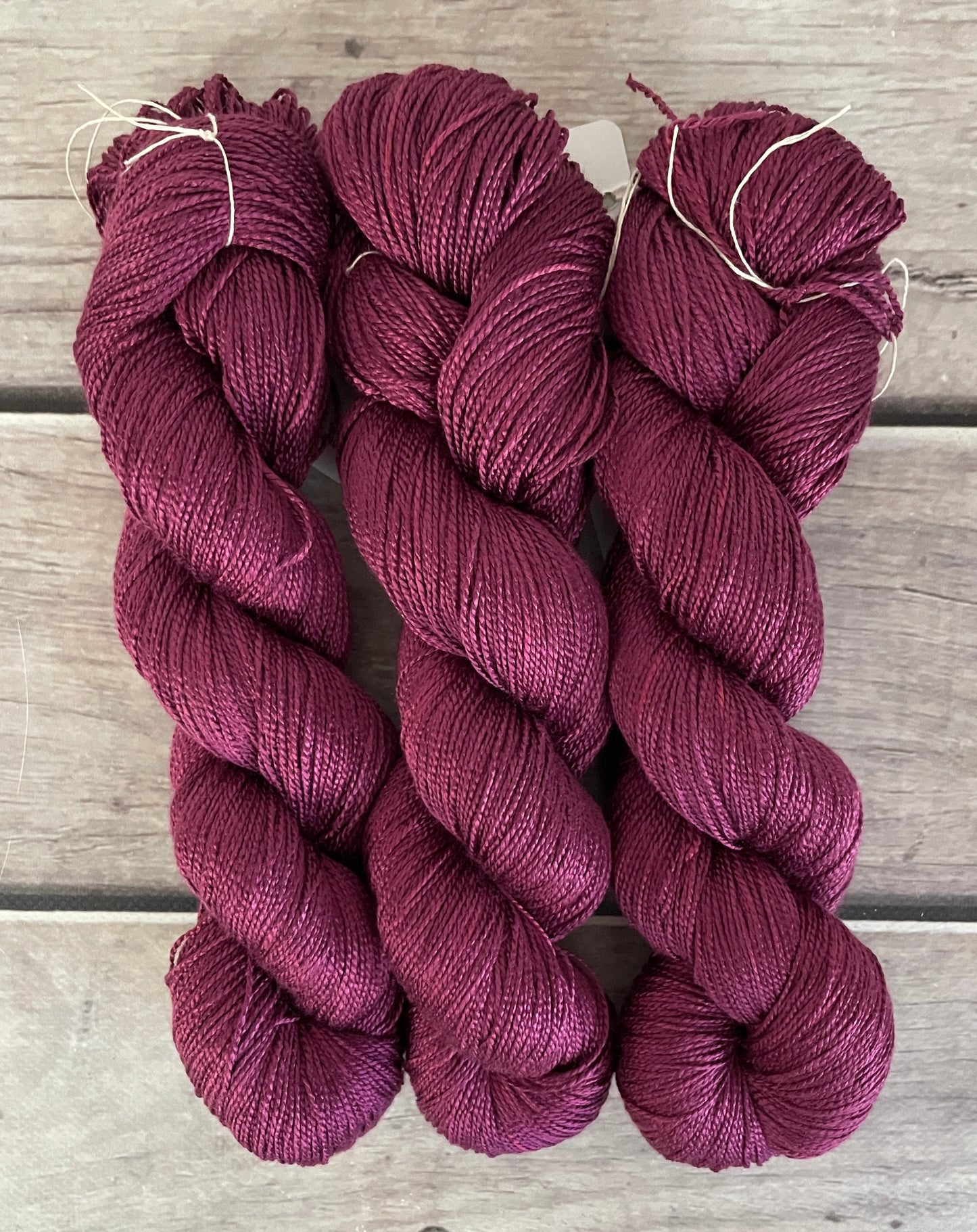 Raspberry Beret - 4 ply in Mulberry silk - Ginseng f