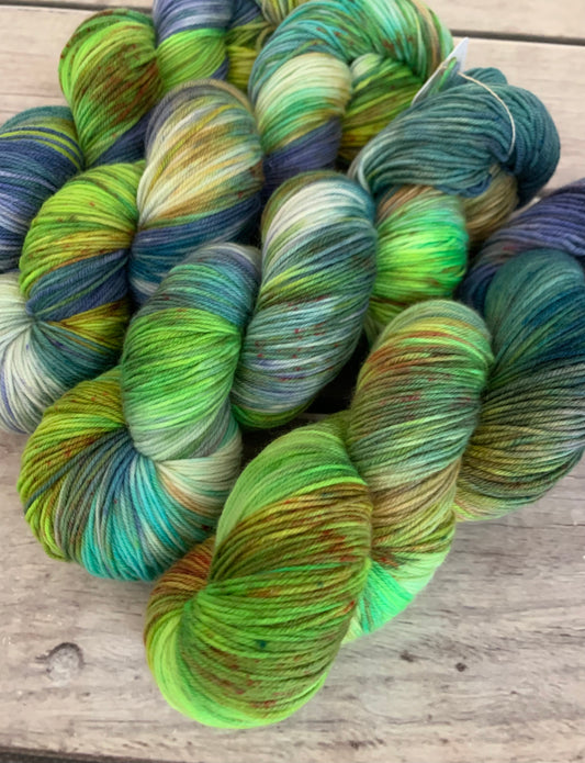 Summer Trip ooak - sock yarn in merino and nylon - Darjeeling 4