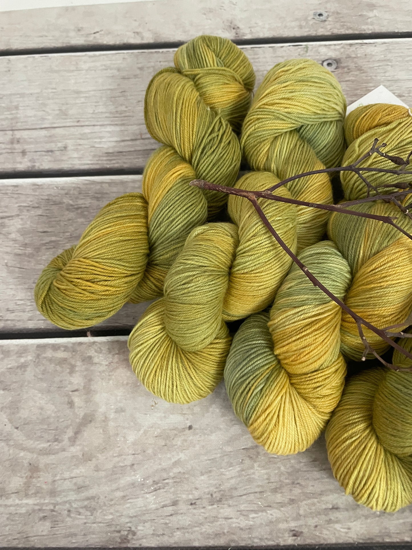 Golden Fern - sock yarn in merino and nylon - Darjeeling