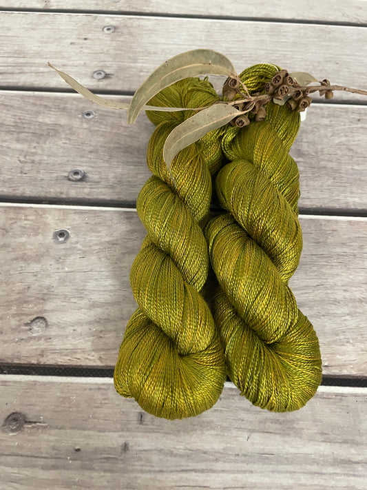 Pickle - 3 ply pure silk yarn - Ginseng hl