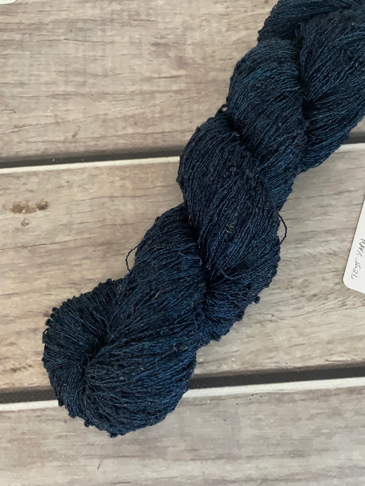 Midnight - alpaca, silk, merino and stellina - Jin Hou - 2 ply