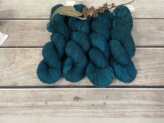 Vintage Button on Merino and Silk 4 ply single - Osmanthus