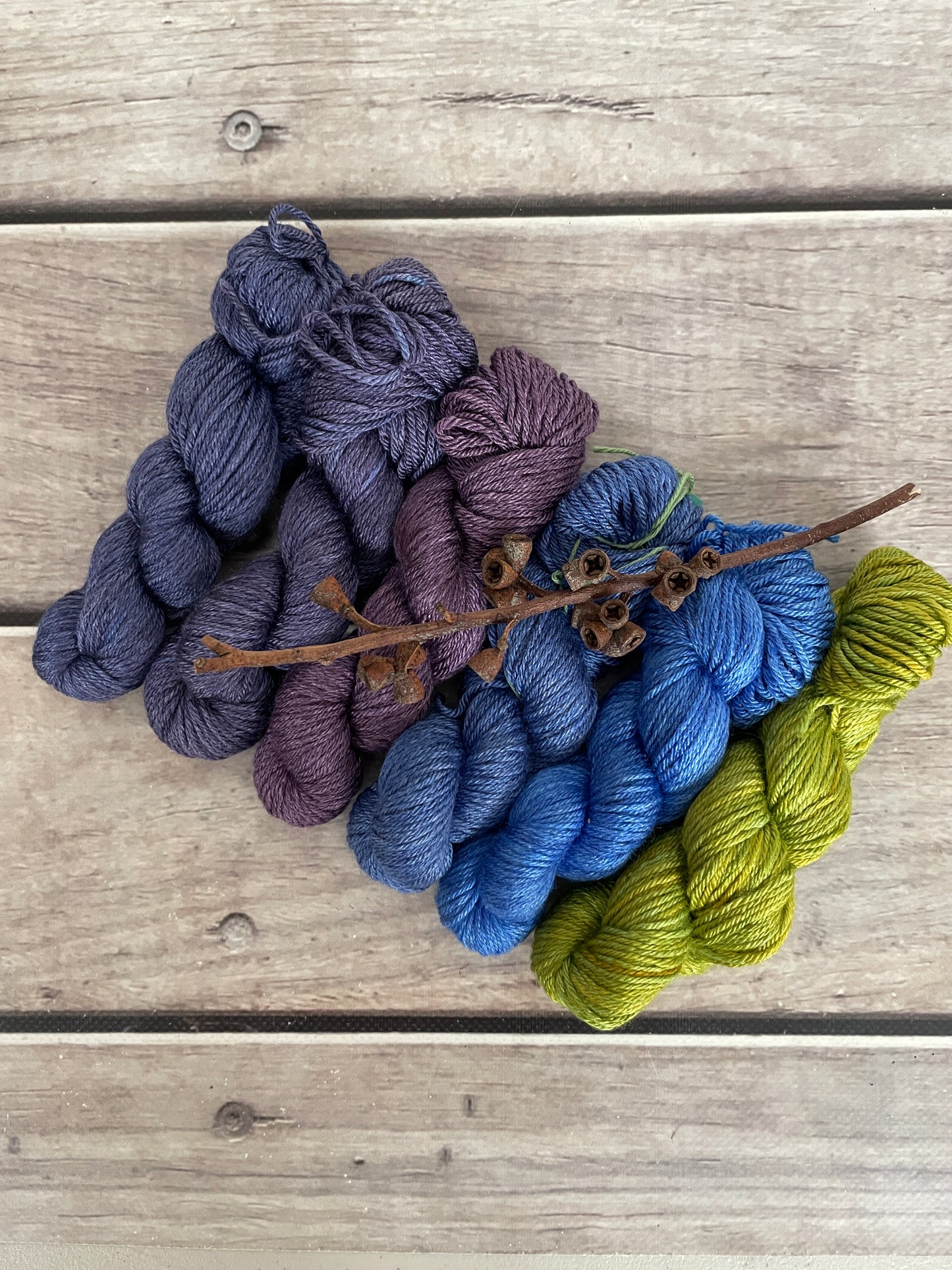 Peacock mini skein sets - Jasmin 4 - Kit 2