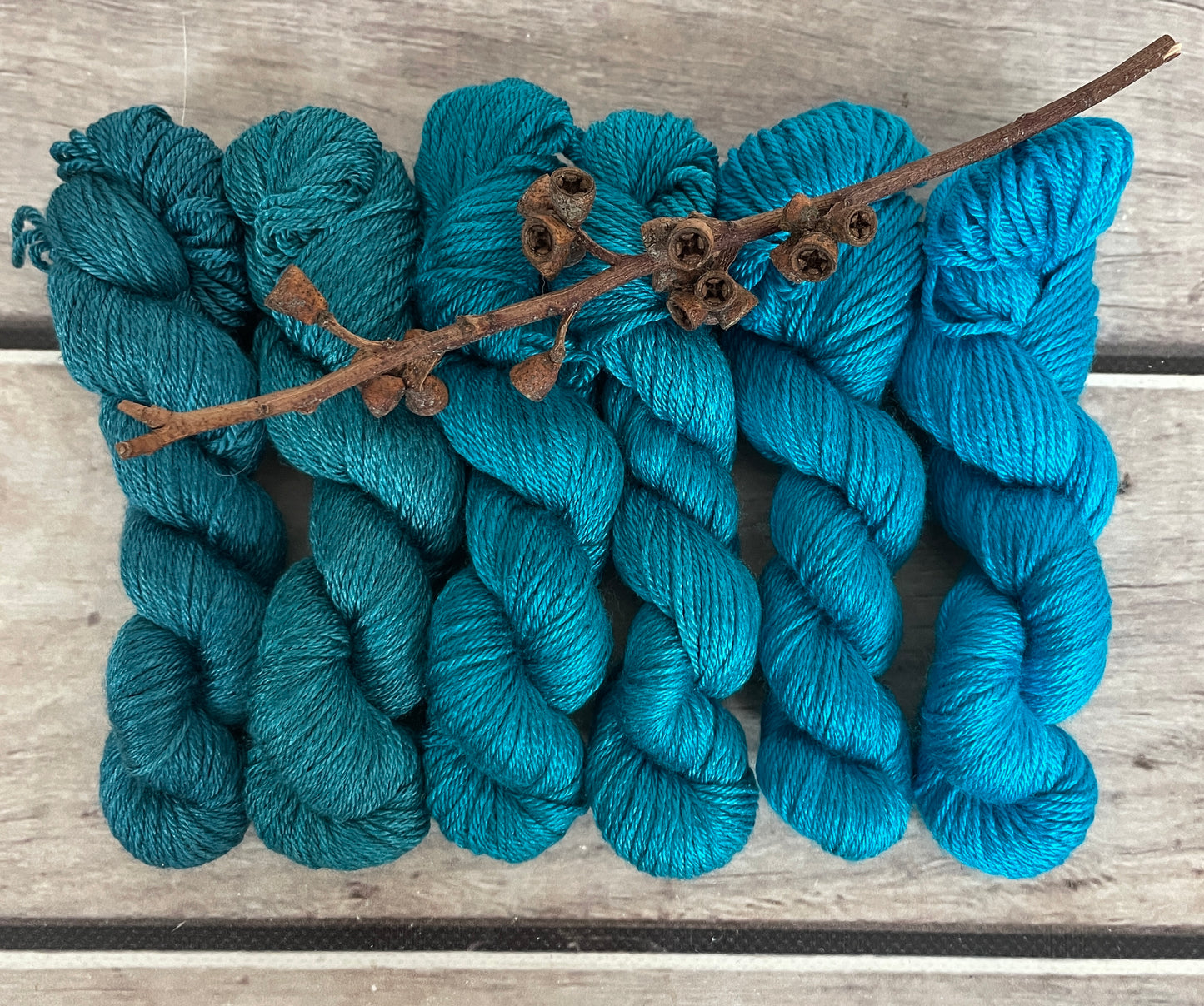 Peacock mini skein sets - Jasmin 4 - Kit 4