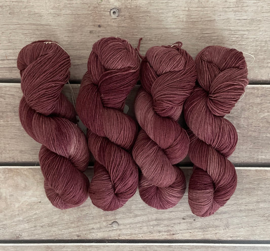 Love Triangle ooak - 4 ply merino/ nylon sock yarn- Darjeeling