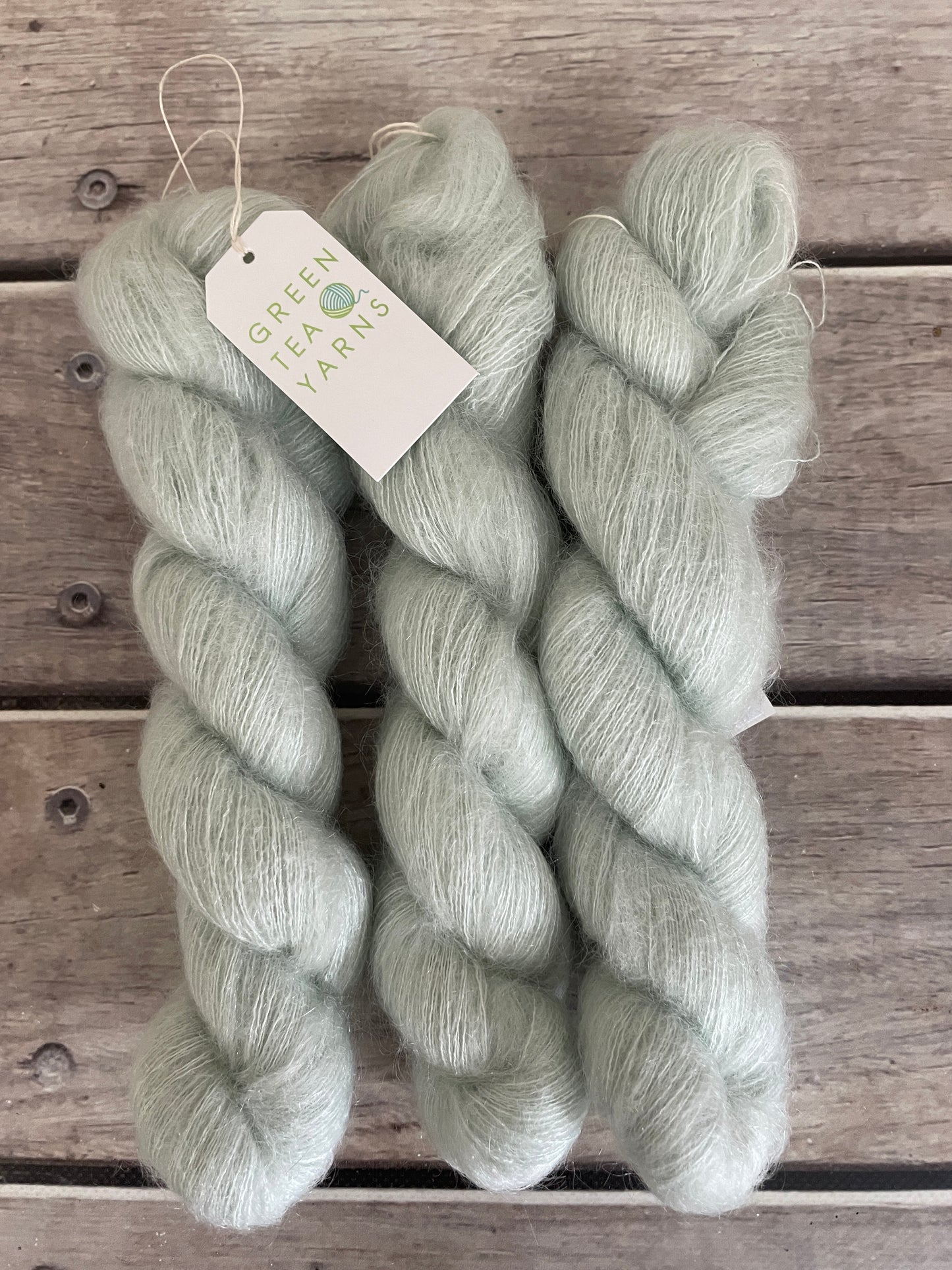 Sea Mist OB - on Shui Yun - Silk and Mohair - lace 2 ply
